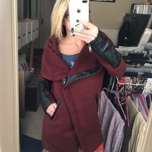 Maroon winter coat